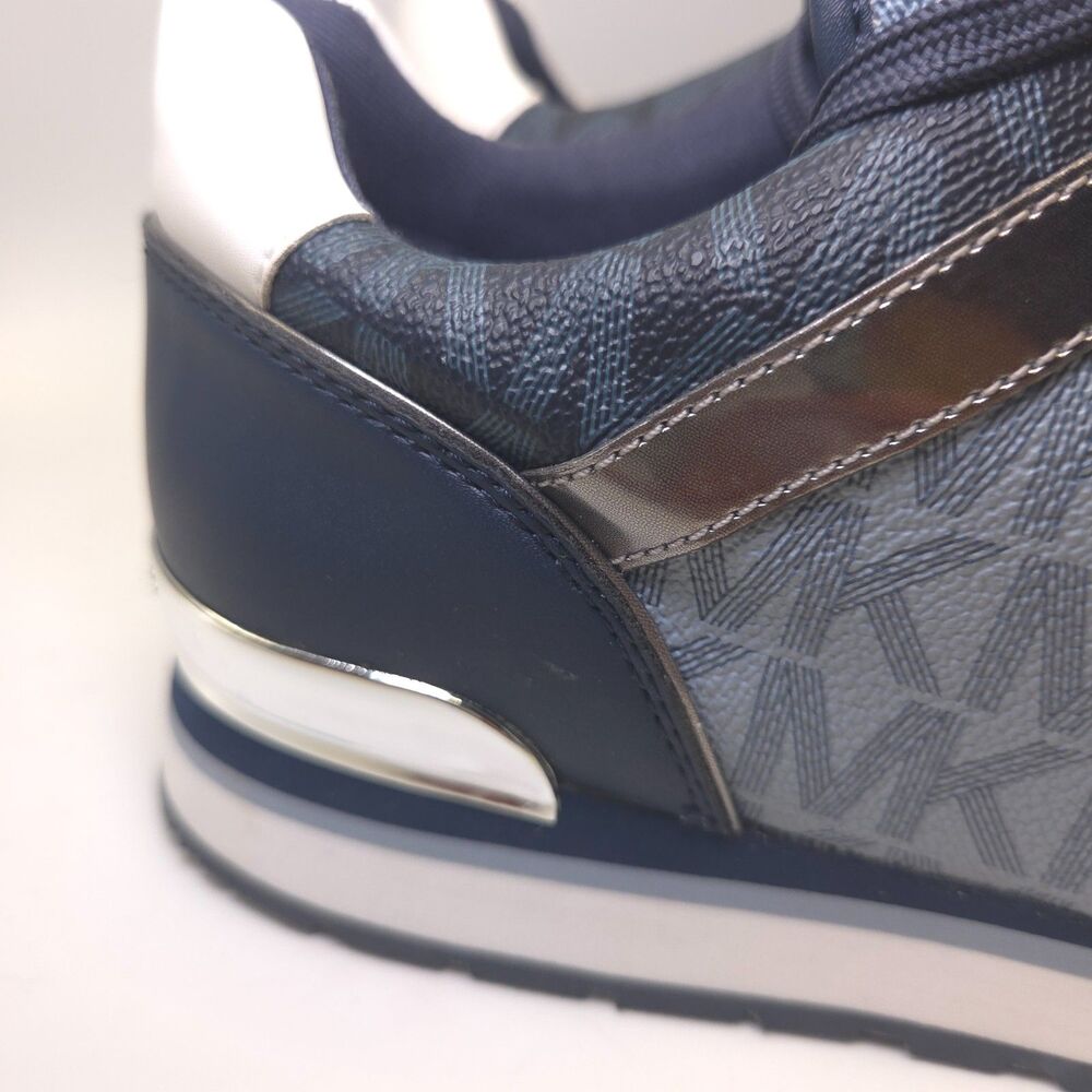 Michael Kors Maddy Logo Trainer Admiral Blue Sneakers Women 10M 49F0MAFS3B NIB - Picture 10 of 10